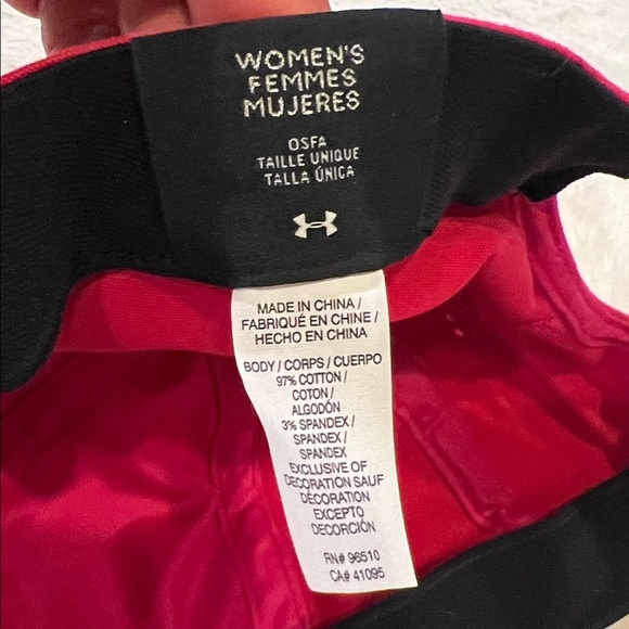 UNDER ARMOUR NEW HOT PINK BASEBALL HAT CAP W/ CAMO UA LOGO ONE SIZE SNAPBACK‎ - Picture 5 of 6